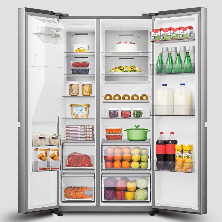 یخچال فریزر ساید بای ساید هایسنس مدل SBS-650S - سیلور