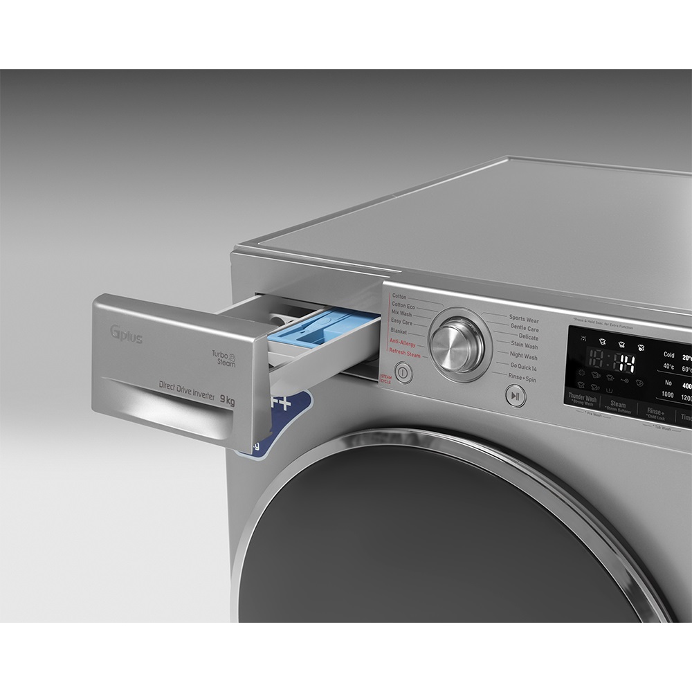 ماشین لباسشویی 9 کیلویی جی پلاس مدل GWM-R99S.KTN