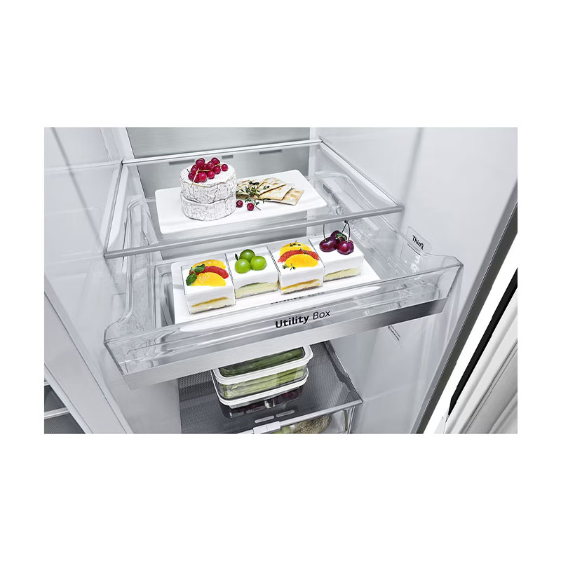 یخچال فریزر ساید بای ساید هوشمند ال جی مدل GCX-287TVW – سفید