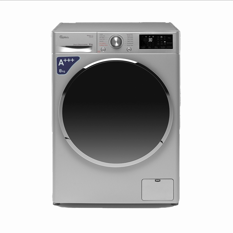 ماشین لباسشویی 8 کیلویی جی پلاس مدل GWM-R808S.N