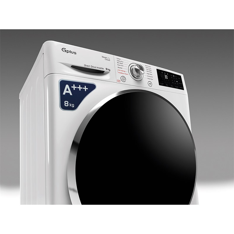 ماشین لباسشویی 9 کیلویی جی پلاس مدل GWM-R909W.N
