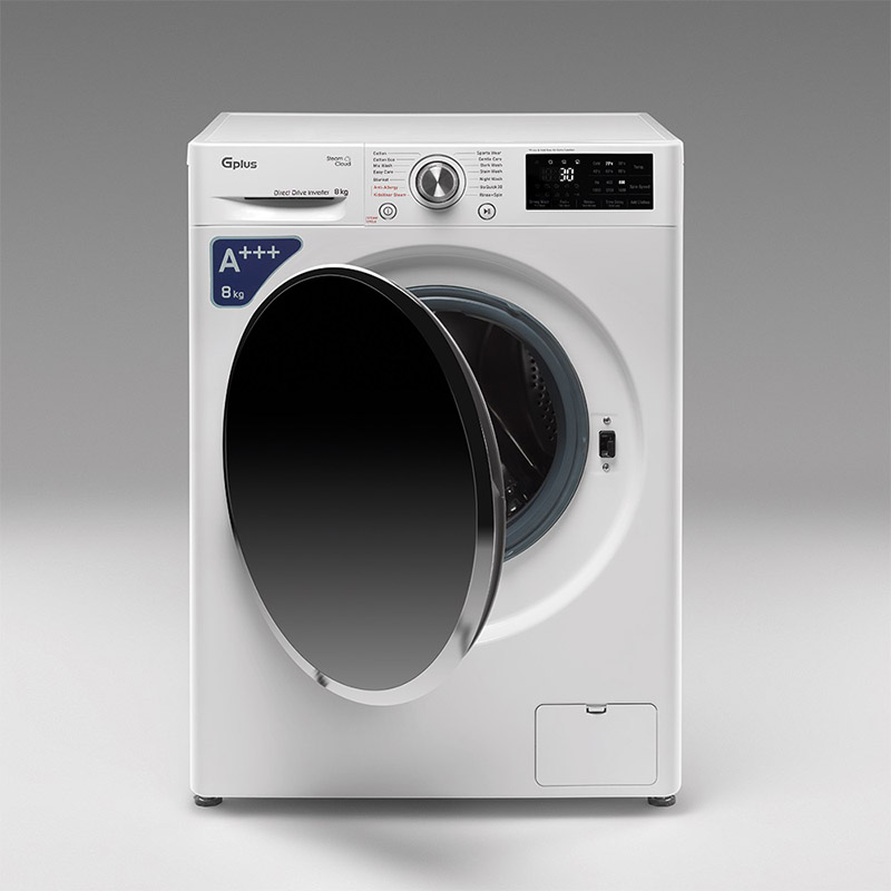 ماشین لباسشویی 8 کیلویی جی پلاس مدل GWM-R808W.N